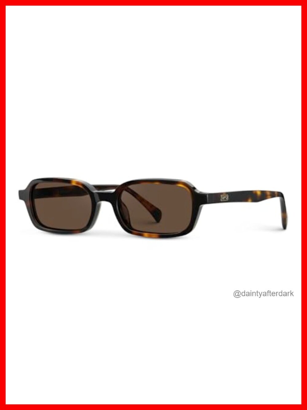 Sunglasses Slim Rectangular UV400 Anti-Reflective Women's